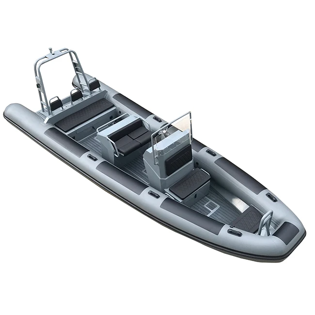 البناء الثقيلة 23ft RHIB700 الألومنيوم بدن أوروبا باترول قارب RIB قابل للنفخ هيبالون/PVC لأعماق البحار