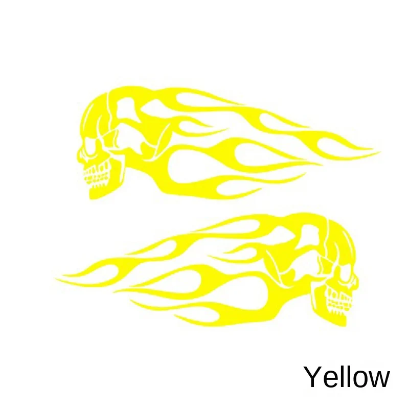 2 New Color Tiger Flame Totem Car Stickers, Car Stickers, Motorcycle Stickers, Easy To Install and Not Easy To Fall Off