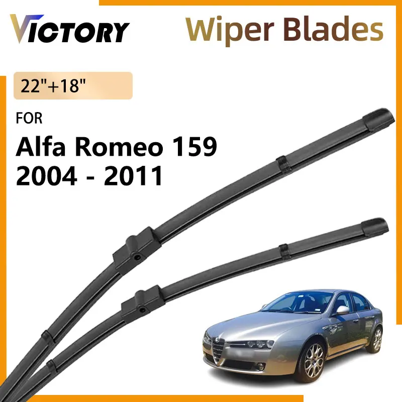 

Car Front Wiper Blades For Alfa Romeo 159 2004 - 2011 2010 2009 2008 2006 Accessorie Windshield Windscreen Window Brushes 22"18"