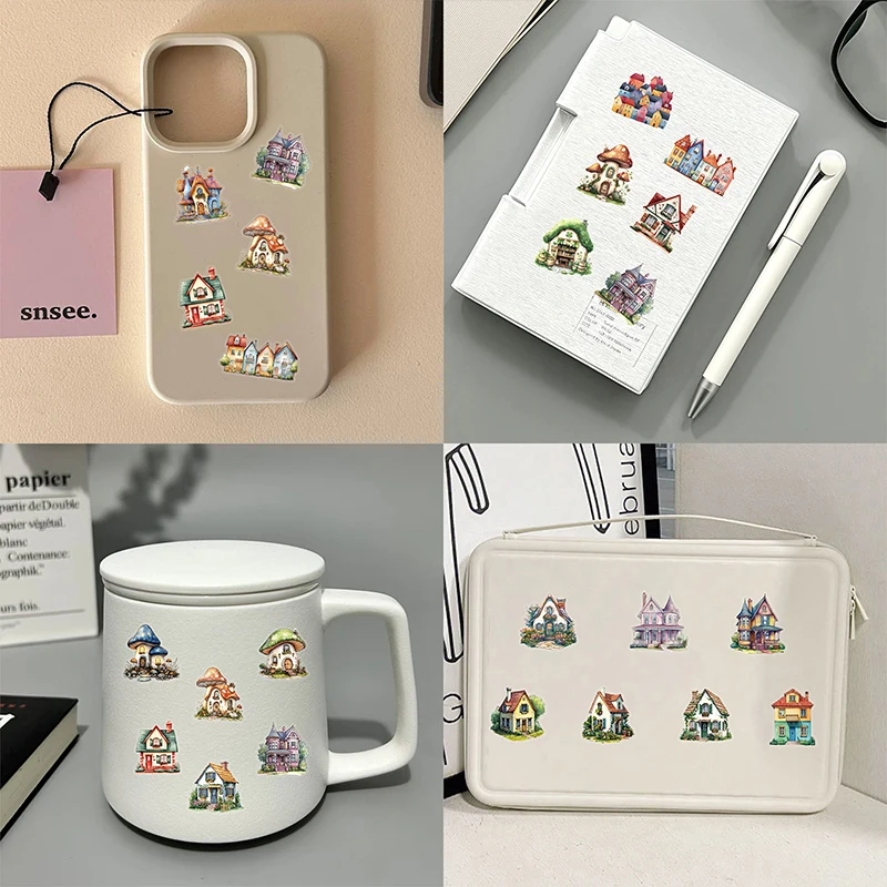 50 قطعة الكرتون خرافة منزل ملصقات DIY بها بنفسك جماليات الإبداعية ملصق زجاجة ماء الأمتعة المحمول الغيتار مذكرات الديكور الشارات