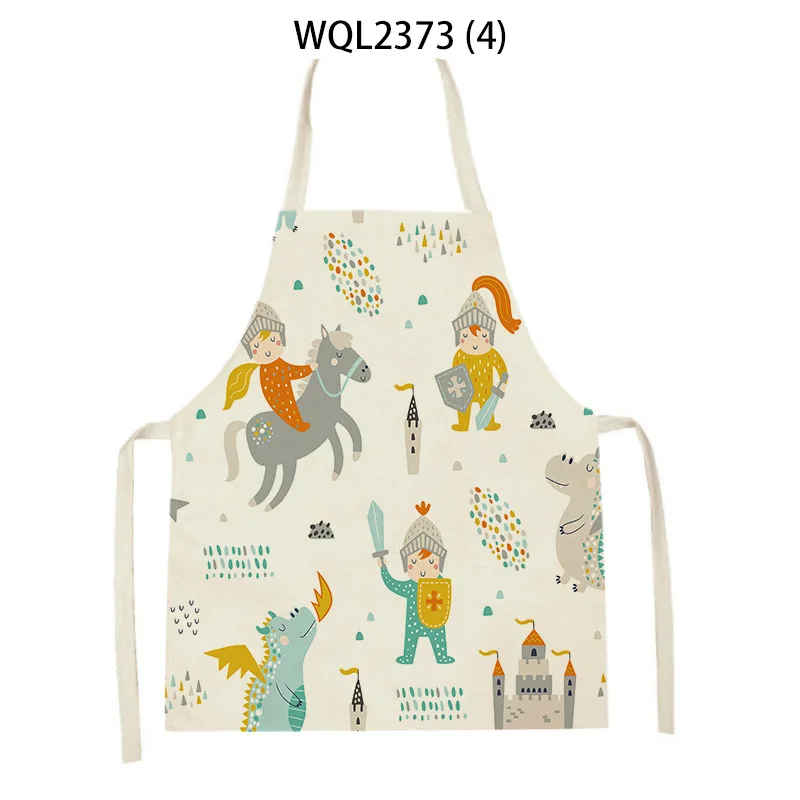 Apron Kid Apron Kitchen Household Item Animal Cartoon Apron Adult Hair Apron 55-68cm Apron Custom Logo Kitchen Supplie Tablier