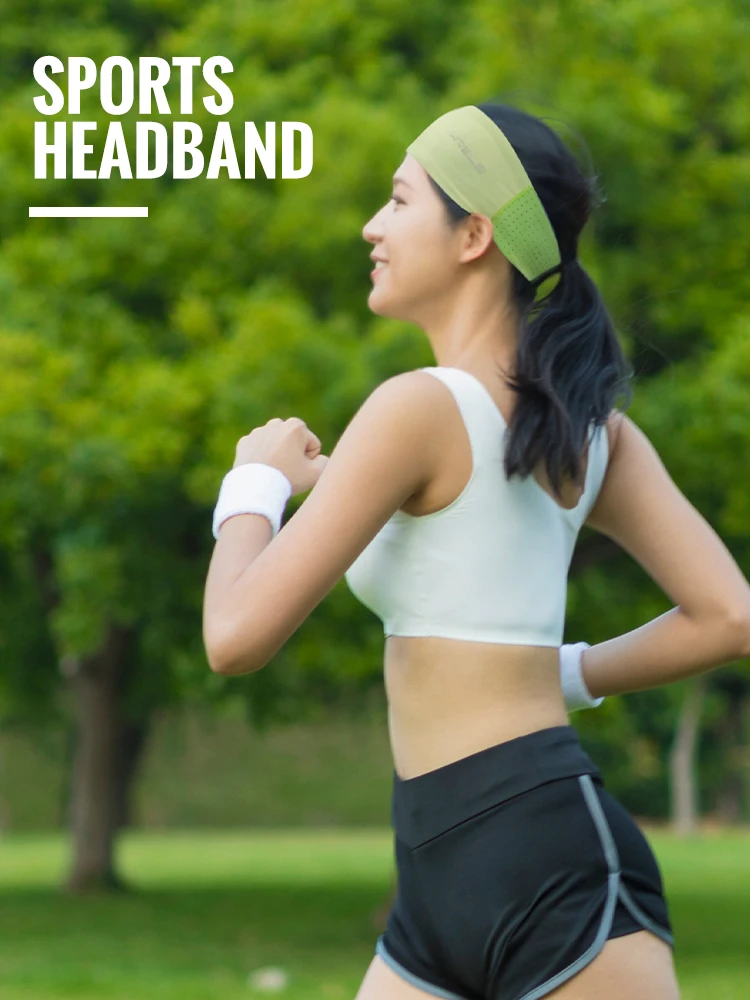 AliExpress NONE WRELS Anti-Slip Sports Headband Sweat Absorbing Headband Breathable Fitness Running Hair Band Quick Dry Elastic Cycling Hairband
