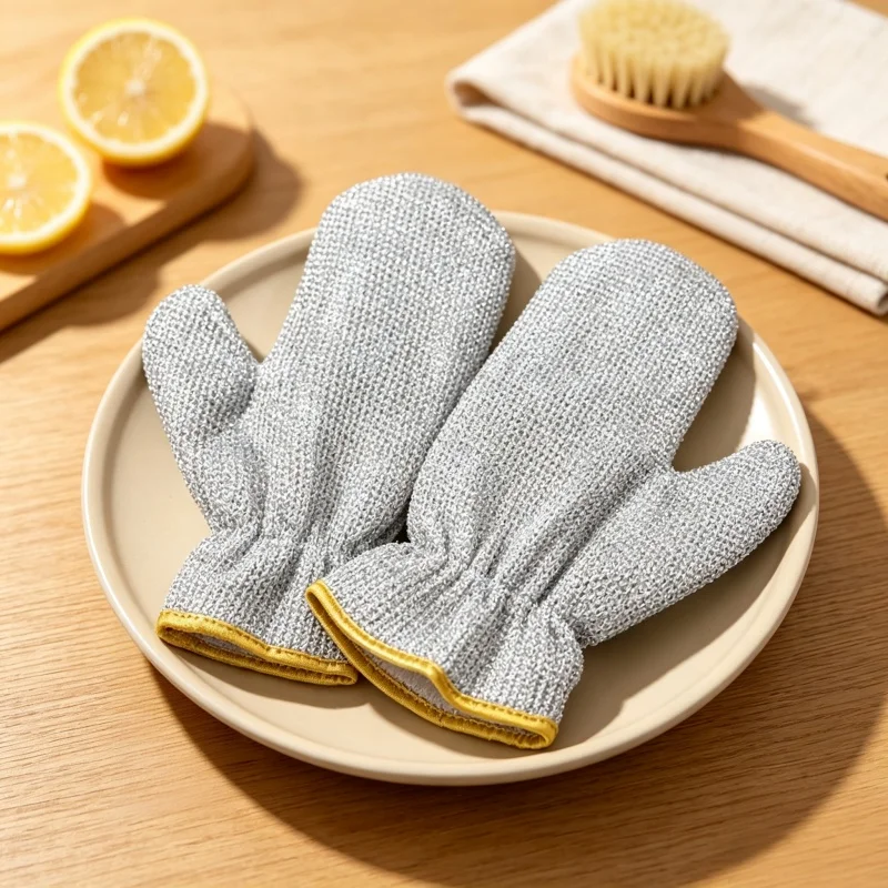 Silver Silver  Cleaning Gloves Resistant Dish Washing Gloves for Kitchen, Scrub Gloves for Washing Dishes Pots  Household Cleaning Tool - Aliexpress Deal