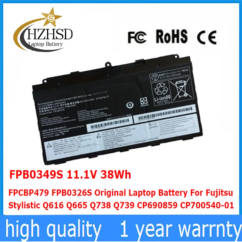 FPB0349S 11,1 V 38Wh FPCBP479 FPB0326S Original Laptop Batterie Für Fujitsu Stylistic Q616 Q665 Q738
