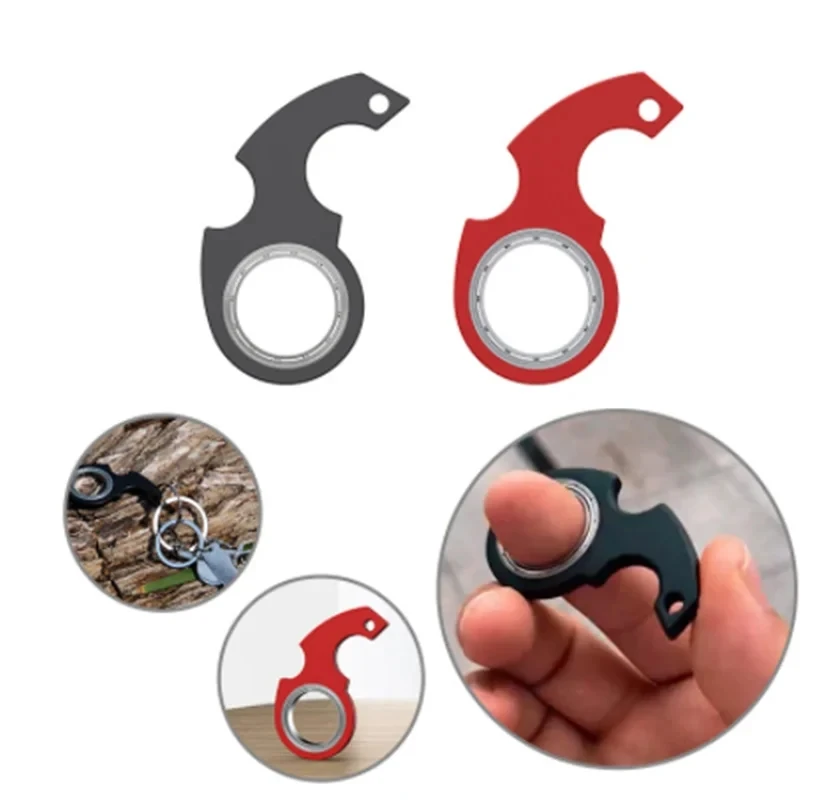 

New Fingertip Rotation Key Chains Decompression Spinner Anti Anxiety Bearing Cool Trendy Hanging Key Rings Birthday Gift