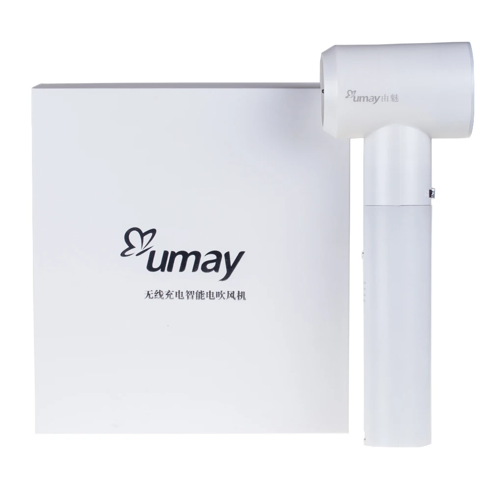 Secadores de cabelo recarregáveis feminino leve usb bateria de lítio sem fio portátil secador de cabelo bateria ar quente e frio