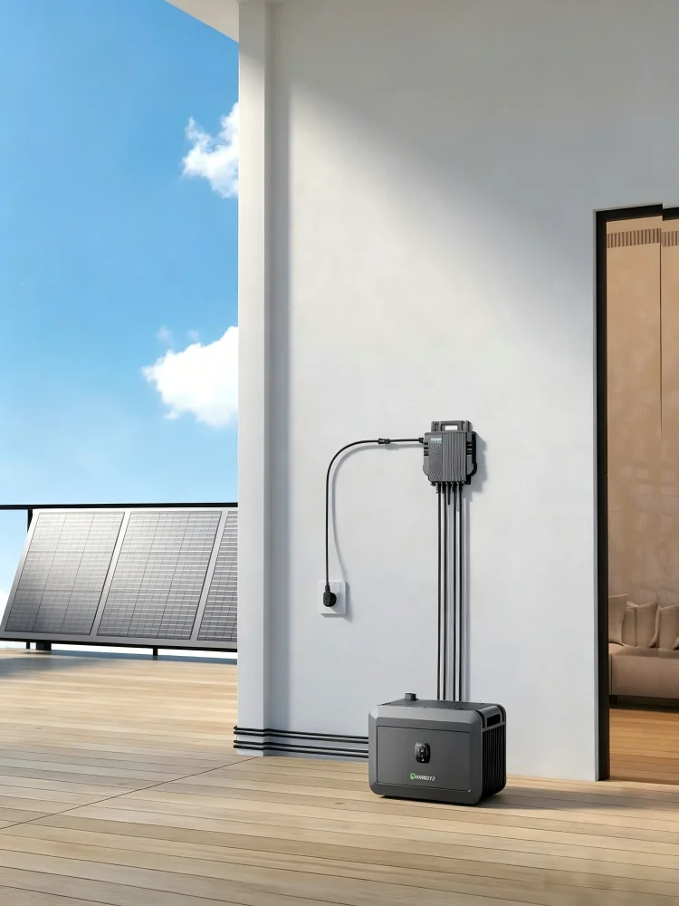 Growatt NOAH 2000 Solarspeicher 2.048Wh LiFePO4, IP66, für Balkonkraftwerke