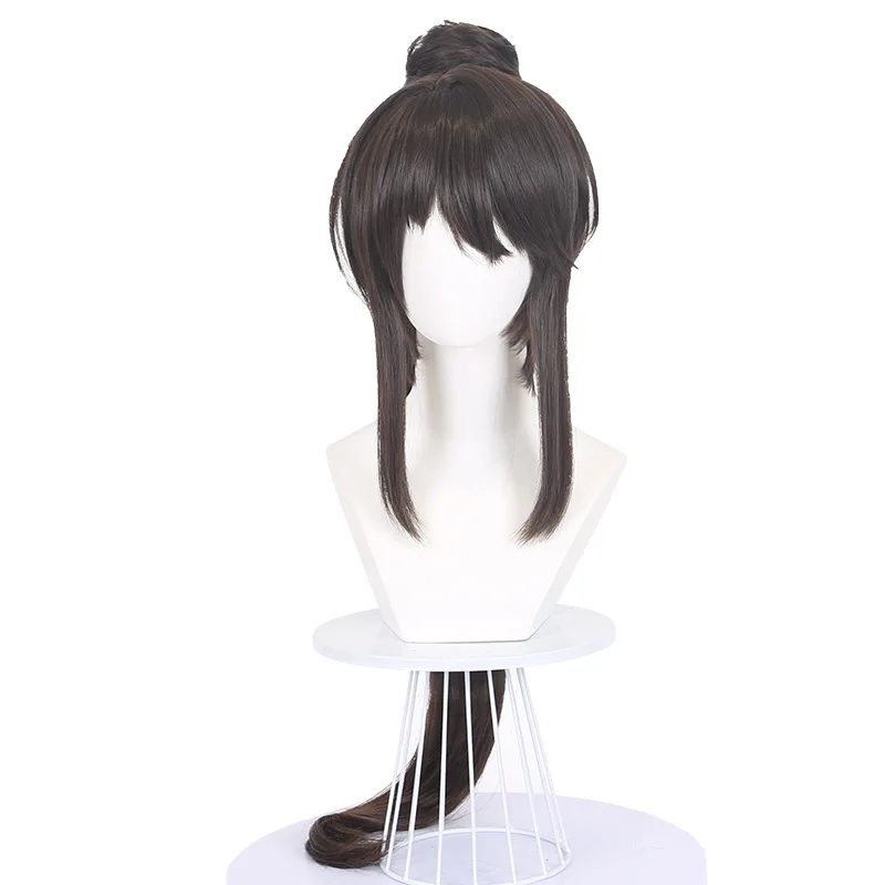 元 コスプレウィッグ A チャンスタイル サイドパート リアルな頭皮シミュレーション タイガーマウスクリップ 取り外し可能なヘアバン 古代風ポニーテール