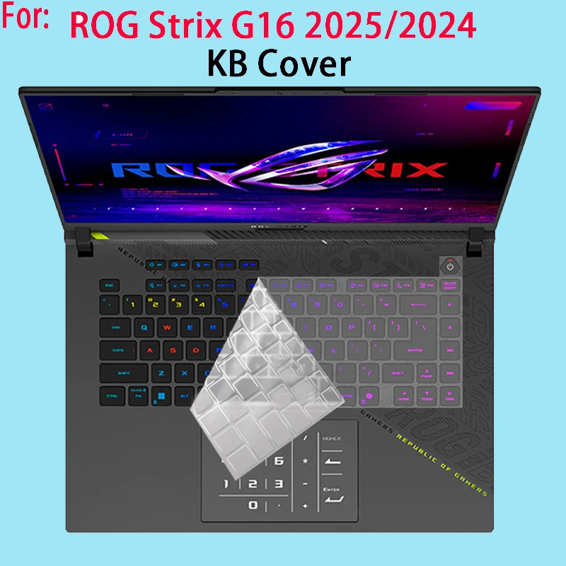 

Для ASUS ROG Strix G16 2025 G615LW-CS94 пленка для клавиатуры 16 дюймов 16:10 защитная пленка для ноутбука HD антисиняя закаленная пленка для экрана