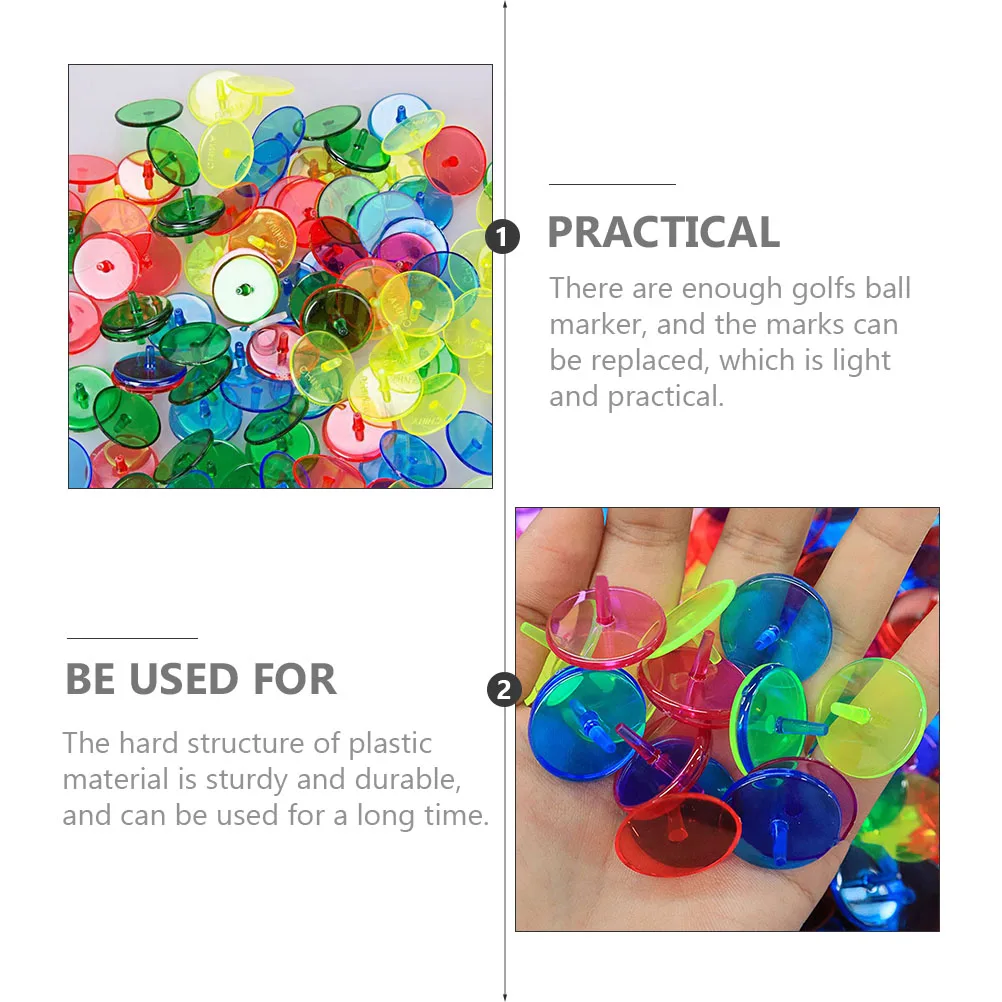 

100Pcs Golf Ball Positioning Tools Exquisite Workmanship Reliable Texture Compact Size Convenient for Carrying and