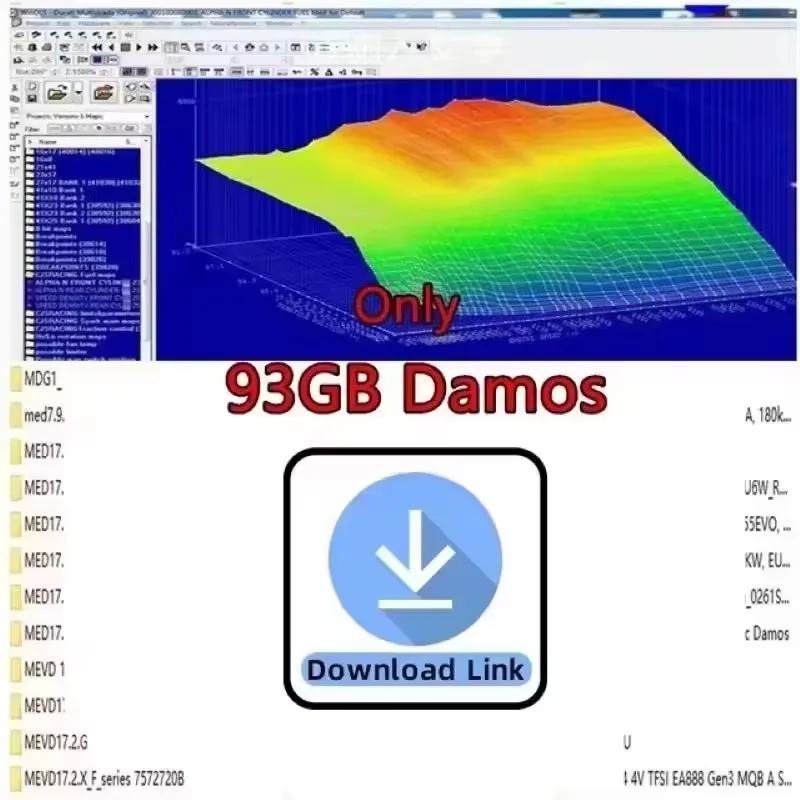 

WINOLS DAMOS Mappacks 93GB– ECU Chip Tuning Data Files for Cars Big Archive of Maps All Data Packs with WinOLS Software