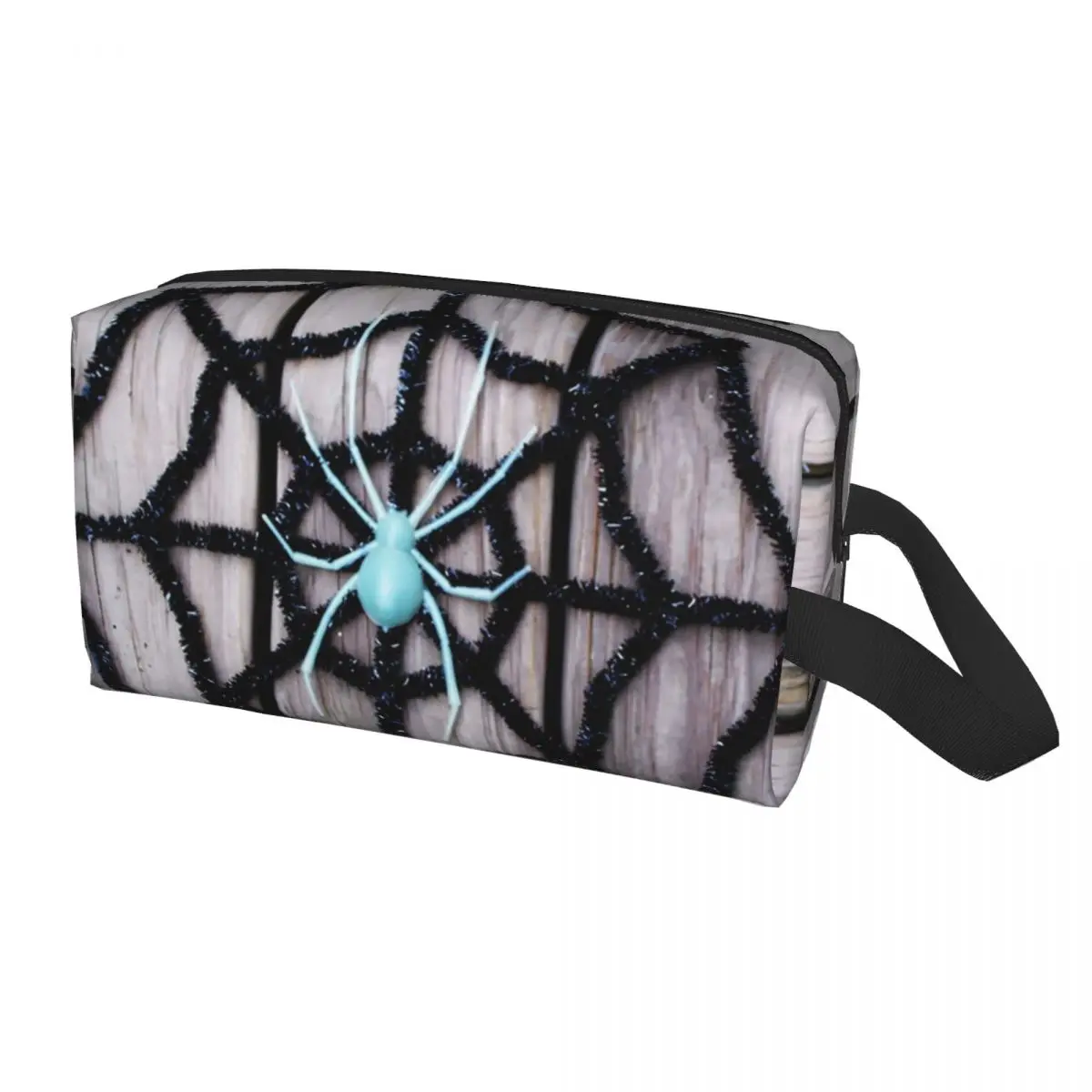 Spider Web Cosmetic Bag Women Fashion Big Capacity Makeup Case Beauty Storage Toiletry Bags