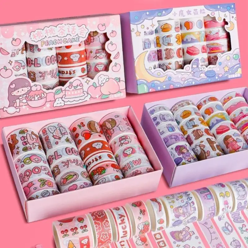 M5TB Multi-Patterns Tape Tape Tape Set ، شريط سجل القصاصات ، شريط DIY لطيف