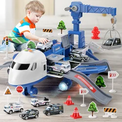 New Children's Large Passenger Aircraft Model Set with 5PCS Theme Alloy Car Model DIY Children's Aircraft Toy Birthday Gift