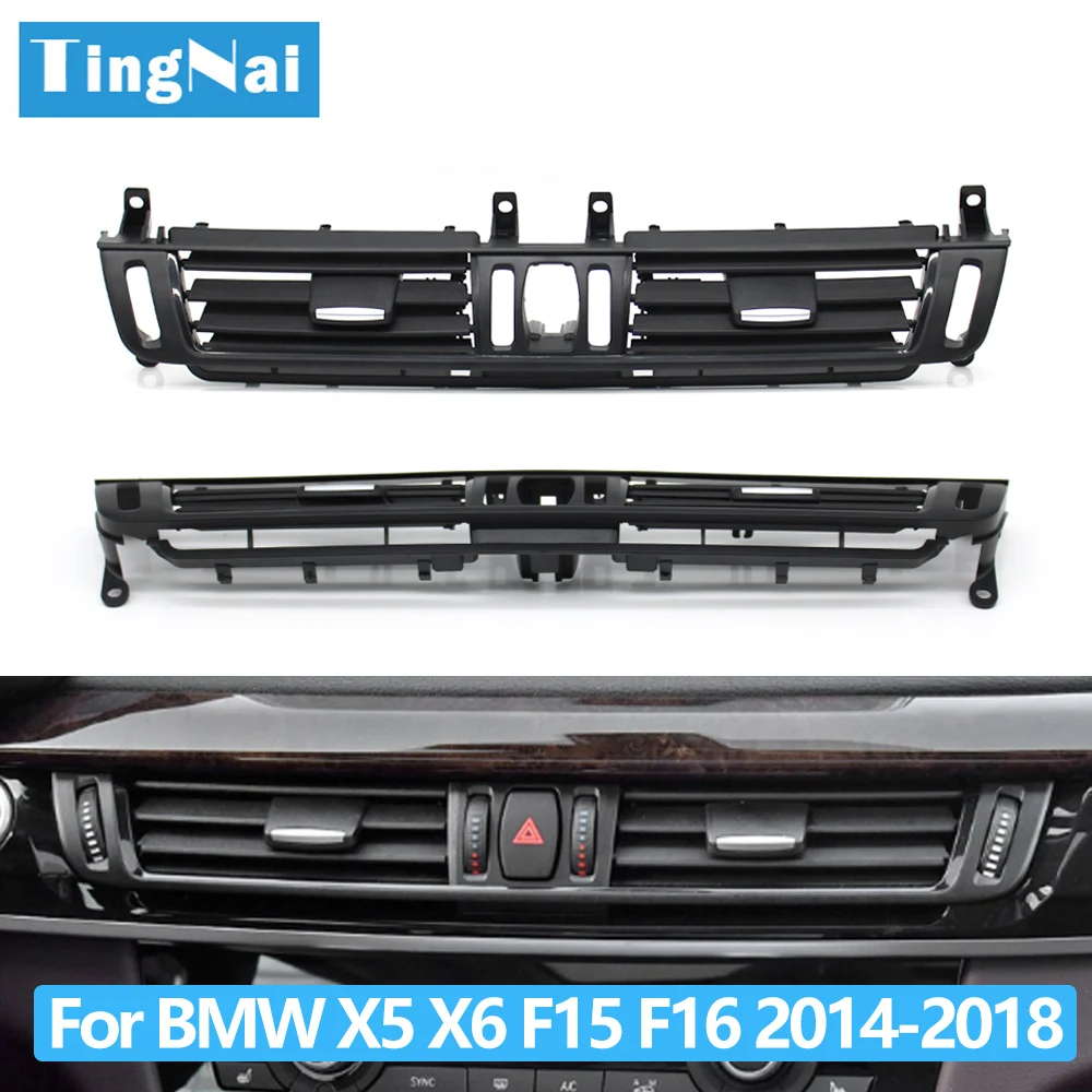 

Car Center Dashboard Middle Air Conditioning Central AC Air Vent Outlet Panel Cover For BMW X5 X6 M F15 F16 F85 F86 64229253115