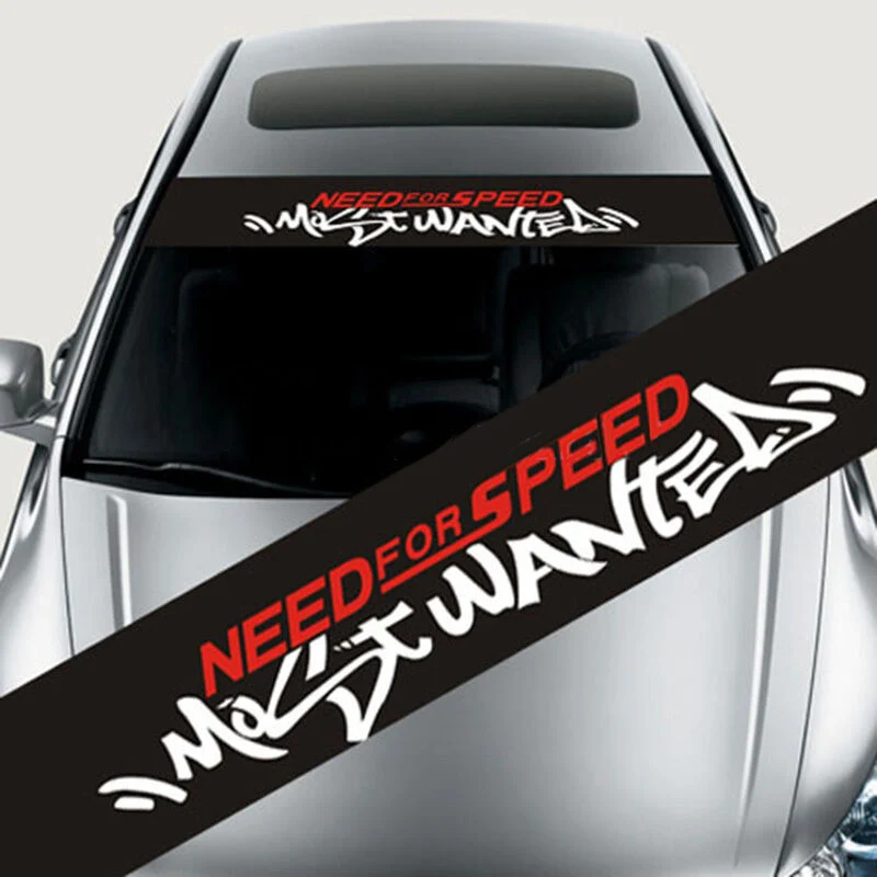 

1PC Reflective Car Styling Front Windshield Decal Vinyl Stickers Sun Shades Vinyl Decal Car Exteriors Modification Stickers