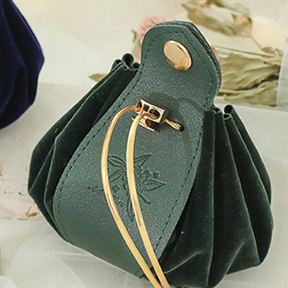 Leather Candy Gift Bag Drawstring Flannel Cloth Buckle Ornament Gift Giving Festive Party Candy Pouch Wedding Gift Box