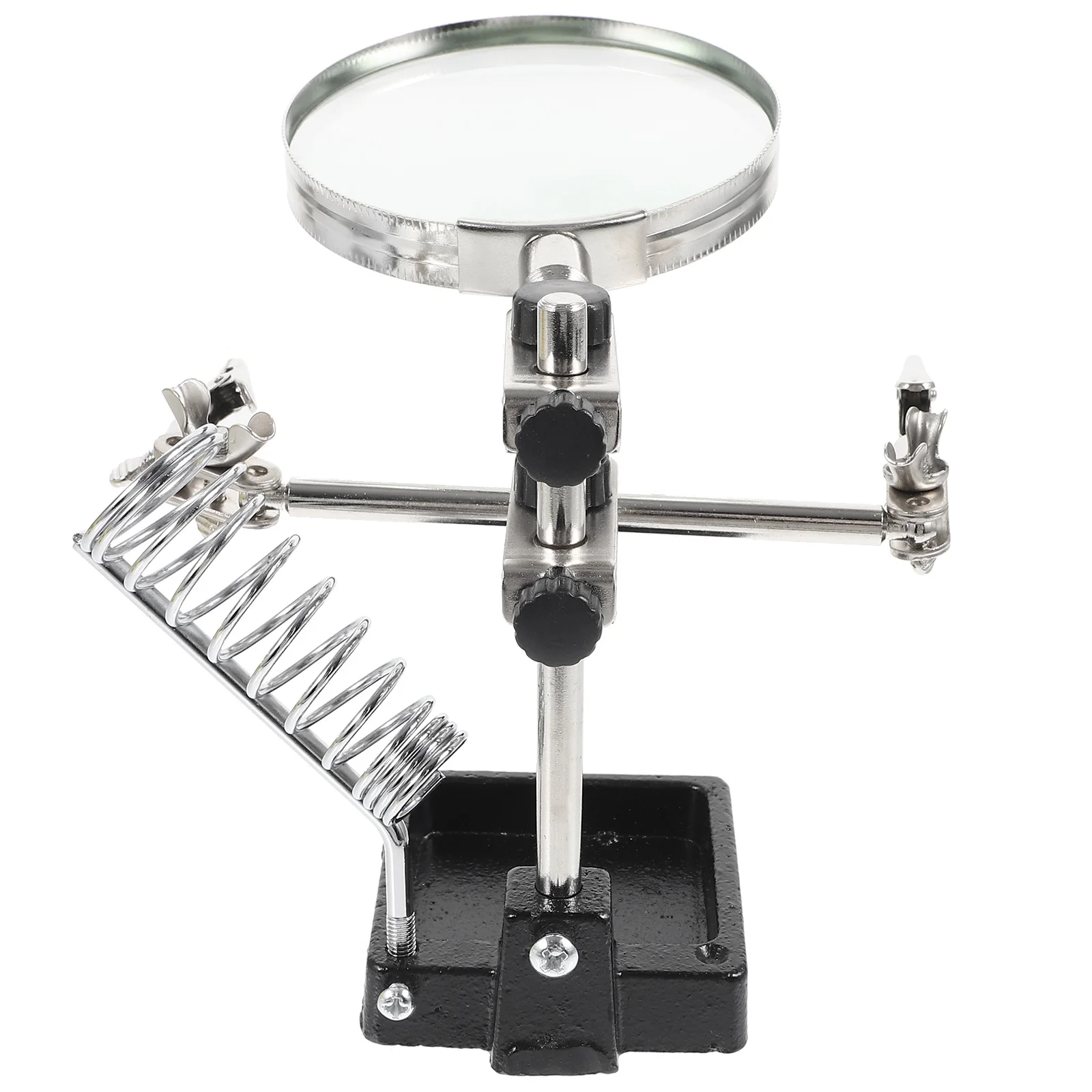 

Soldering Iron Station Magnifier Station Adjustable Auxiliary Clamp Soldering Holder for Precise Welding DIY Projects