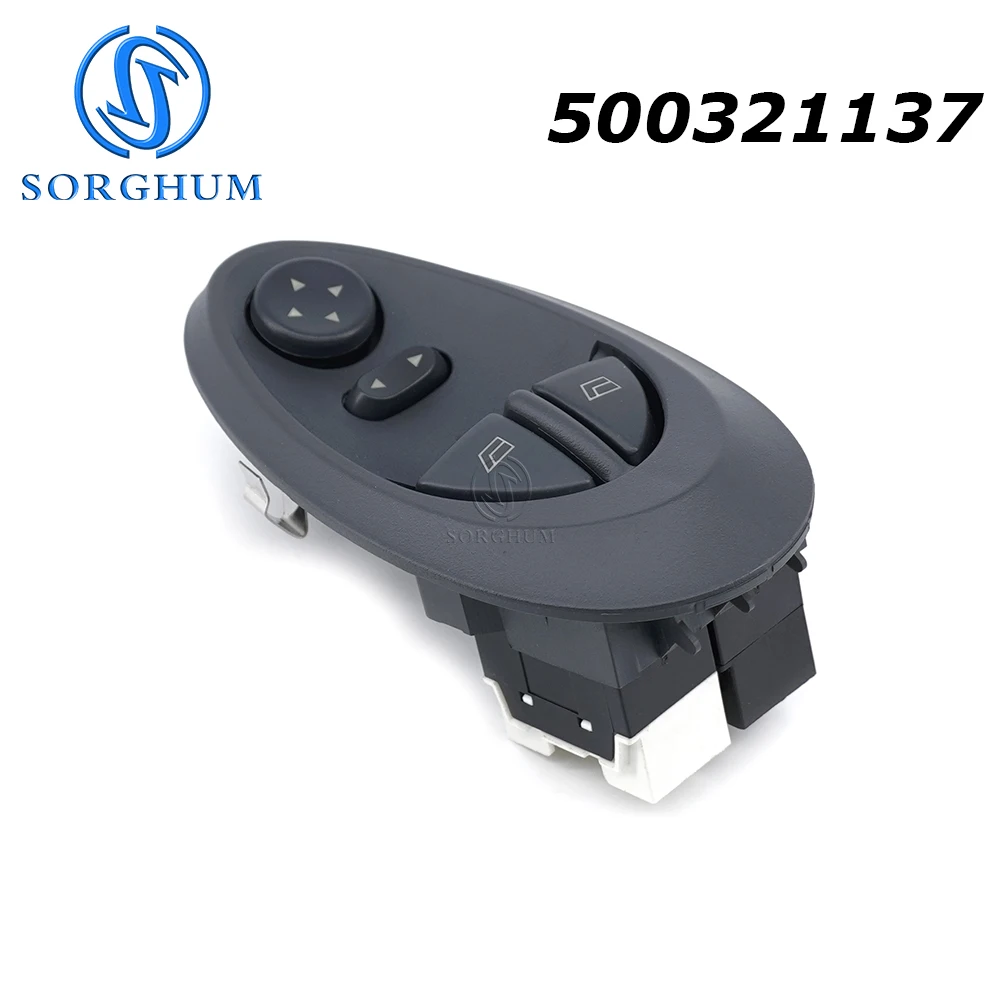 

SORGHUM 500321137 For Iveco Daily II 1999-2006 Electric Car Power Window Control Switch 97336562 97336903 500321134 939526345