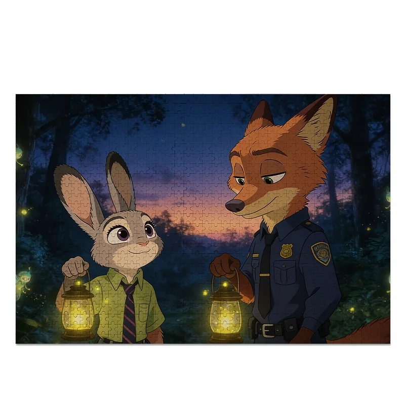 1000 ชิ้น จิ๊กซอว์โปสเตอร์ดิสนีย์ ซูโทเปีย จูดี้ ฮอปส์ และ นิค ไวลด์ |   ความยากสูง ของตกแต่งบ้าน เหมาะสำหรับวันเกิดและเป็นของขวัญ