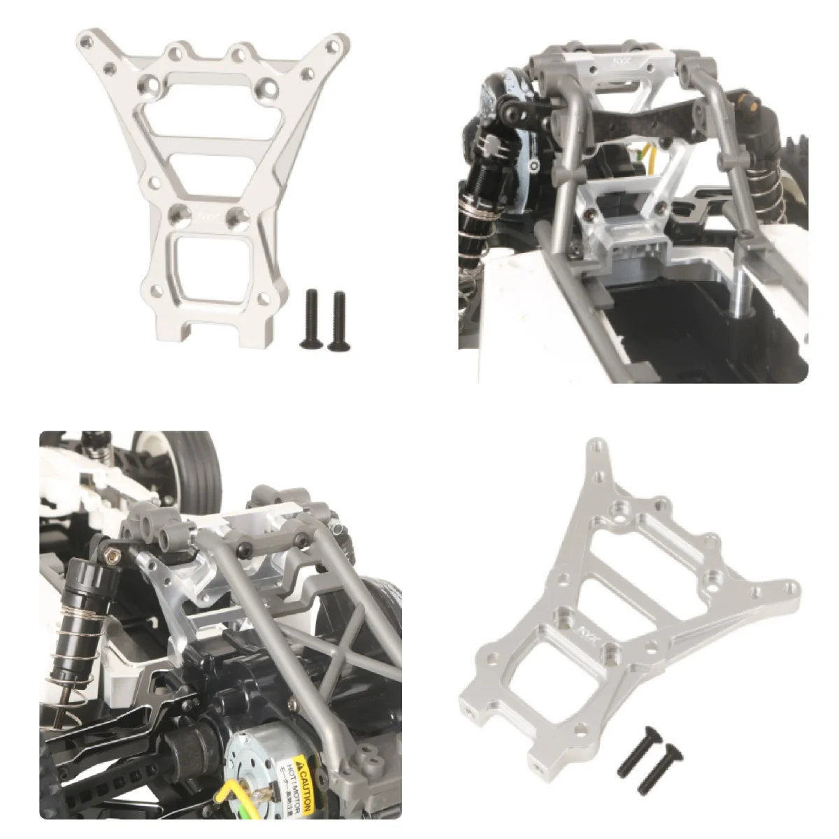 Tamiya Electric Yuki 1/10 Fighter NXGEN DT04 58741 CNC Aluminum Alloy Rear Bracket
