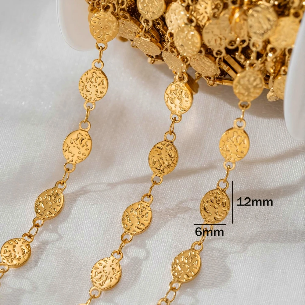 0,5m 1m Edelstahl PVD 18K Gliederketten für DIY-Halsketten, Armbänder, Schmuckherstellung, Großhandel, Ketten für Handarbeiten – Detail 7