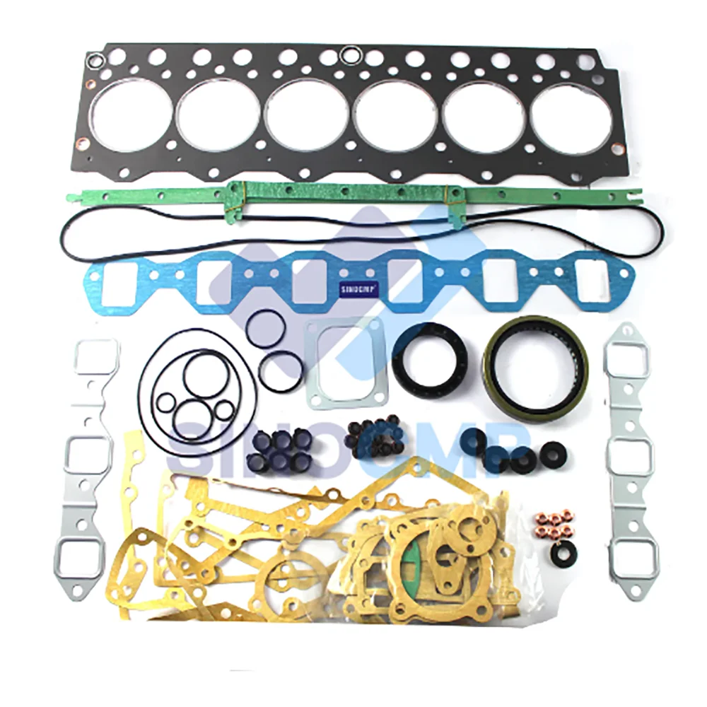 

Engine Gasket Kit For Komatsu Yanmar Forklift Excavator Loader 6206-K1-3100 6206-K2-3100 6207-K1-2001 S6D95 6D95L 6D95 Engine