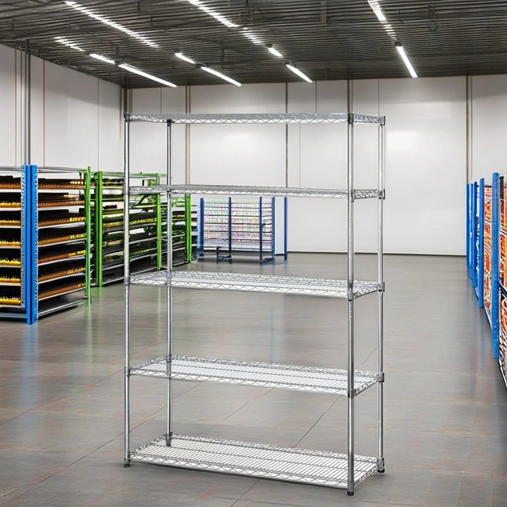 

NSF одобренная тяжелая 250 кг 5-уровневая кухонная проволочная полка из нержавеющей стали складной держатель для хранения пищевых органов гаражное использование металлический ПК