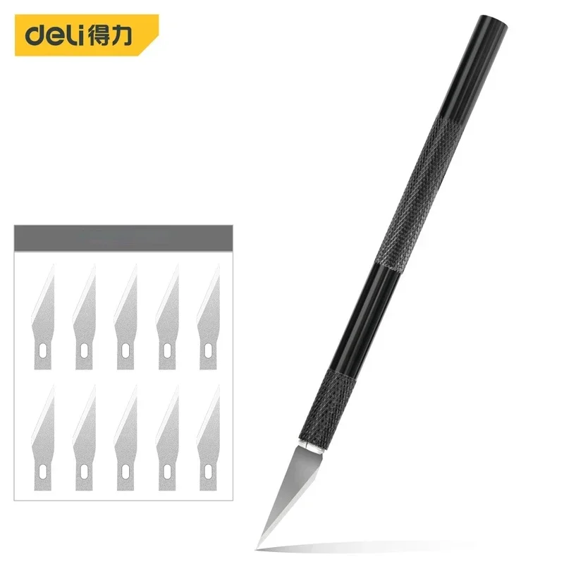 Couteau à découper en métal, 10 lames pour le travail du bois, coupe-gravure, Sculpture, artisanat, culottes utilitaires, outils à main multifonctions
