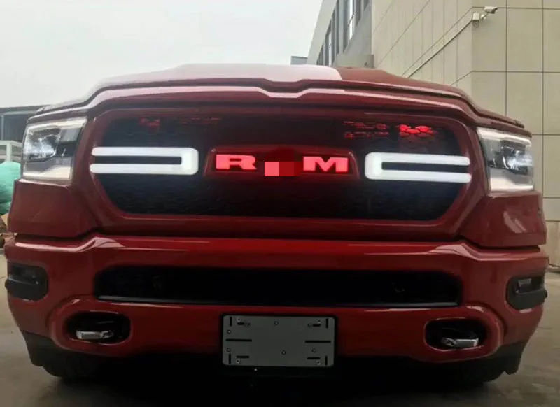 Car Front Grill LED Light Car LED Letters RAM Logo Letters For Dodge RAM 1500 2500 3500 2009-2019