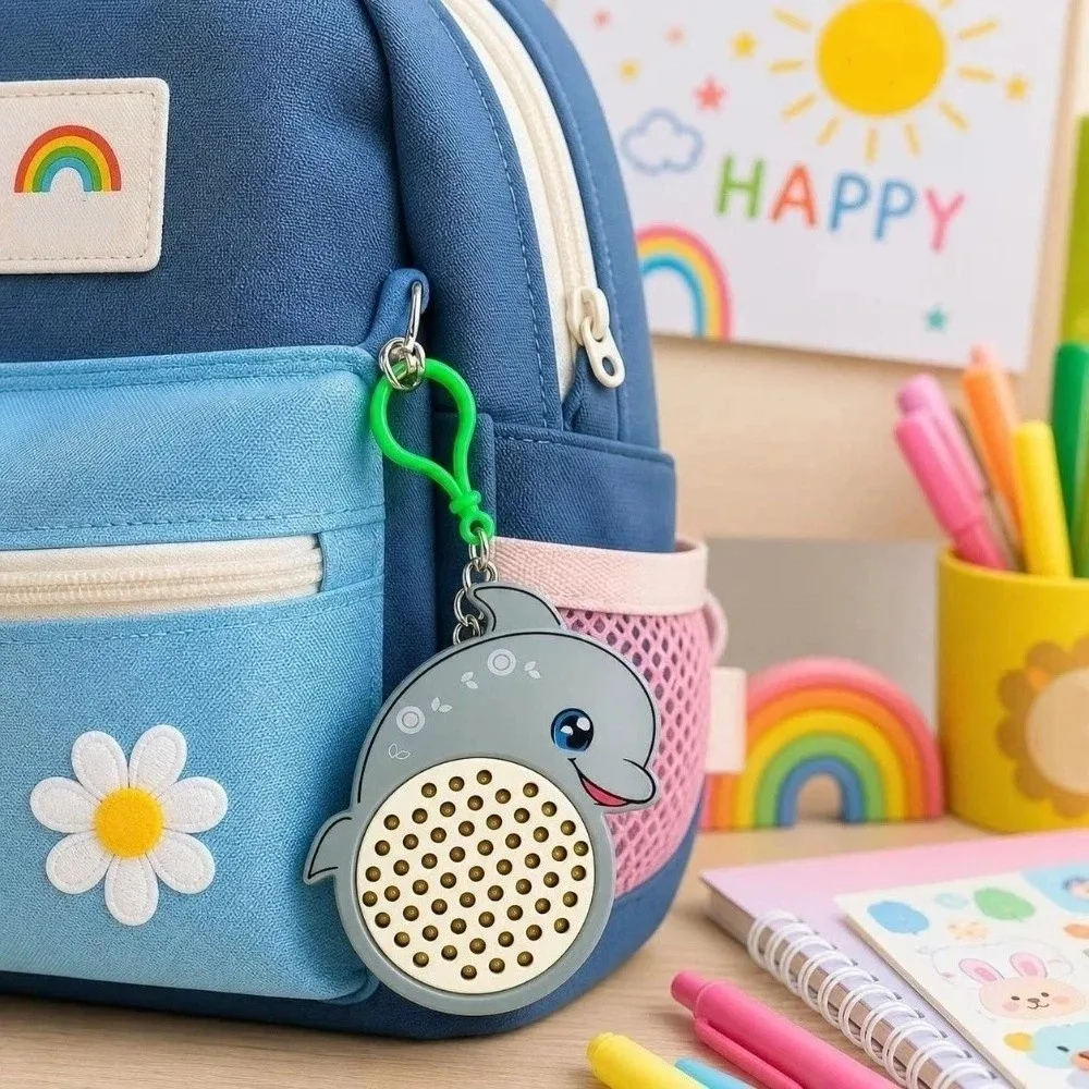 Bag Charm Pad Drawing Keychain Funny Hanging Decoration Magnetic Drawing Board Keychain Tortoise Dolphin Cartoon Cat Pendant