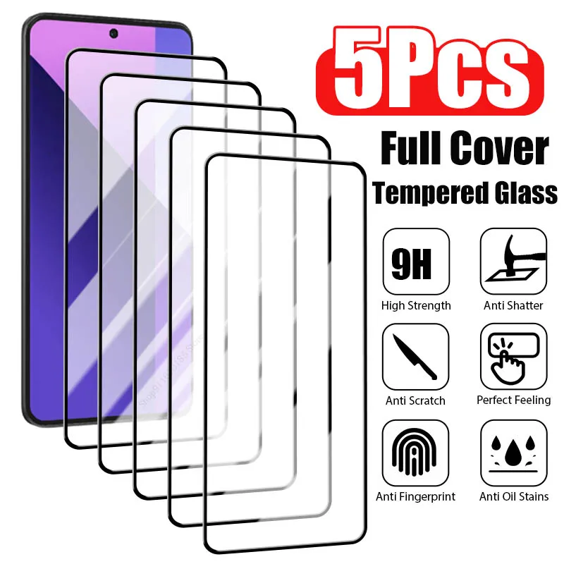 5PCS Full Cover Tem… - image