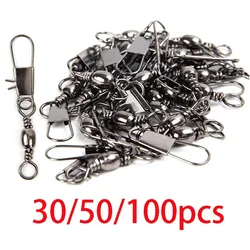 30/50/100pcs Fishing Ball Bearing Carp Tools Boat Hook Goods Accessories Professional Interlock Bait Tool Hooks Tackle Sports
