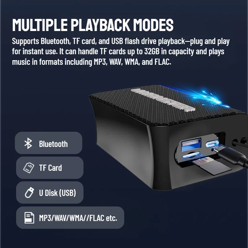 جديد Monster X902 خارجي محمول بلوتوث 5.4 مكبر صوت صغير بلوتوث صندوق الصوت TWS ستيريو الاقتران مكبرات الصوت المحمولة اللاسلكية