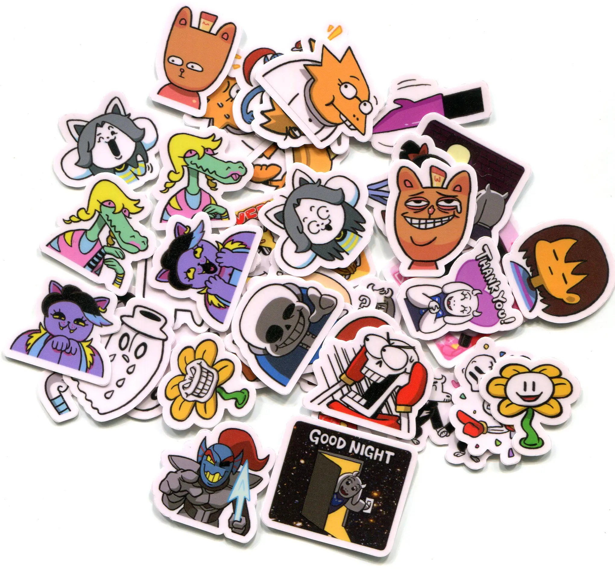 Frisk 40pcs  Flowey Diy Cute Sticker