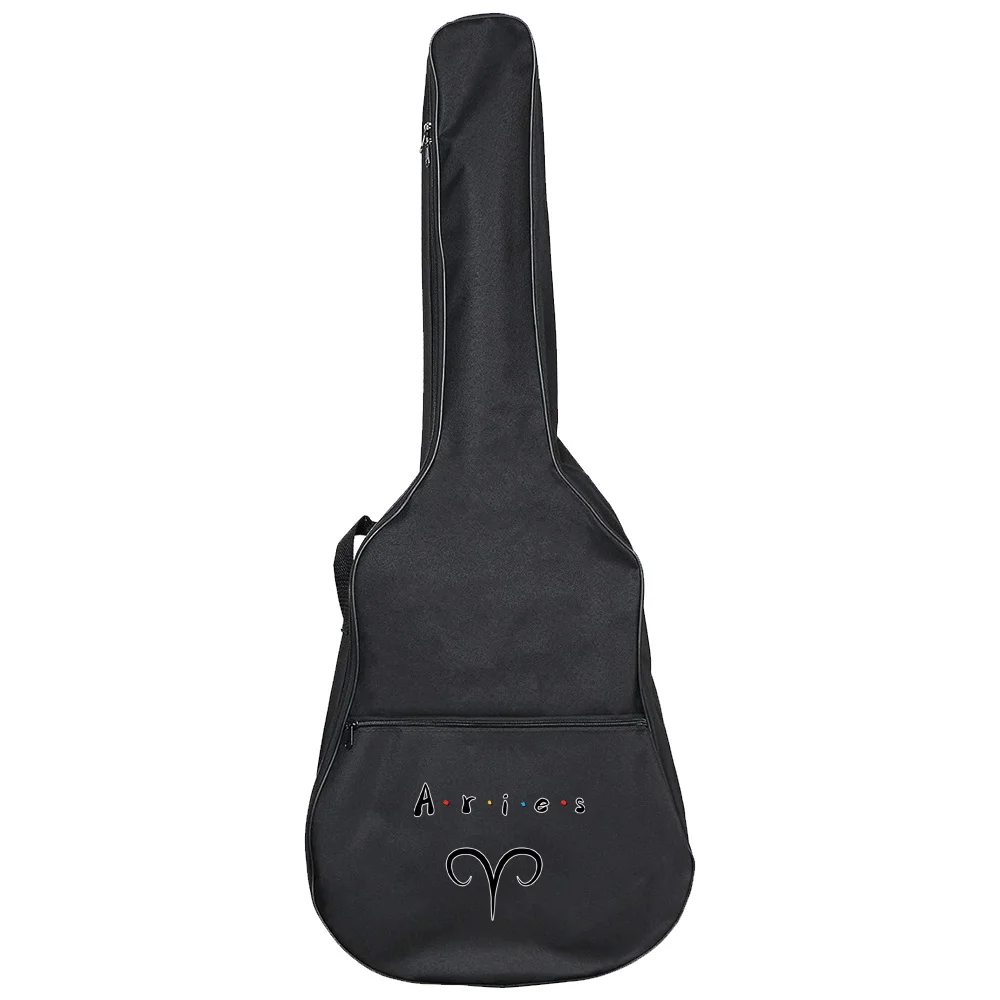 Waterproof Oxford Guitar Case, Constellation Série Mochila, saco preto, acessórios de guitarra elétrica, 31-41"