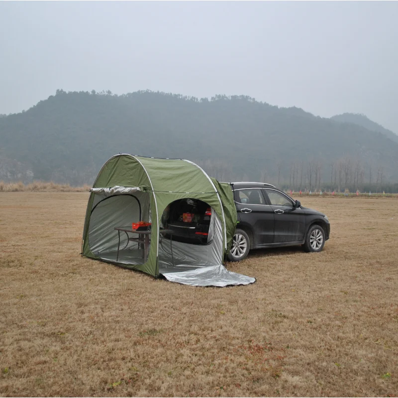 Military Green SUV Car Automobiles Tents Bicycle Tents Can Be Connected To The Rear Tent Can Be Attached To Tailgating Tents