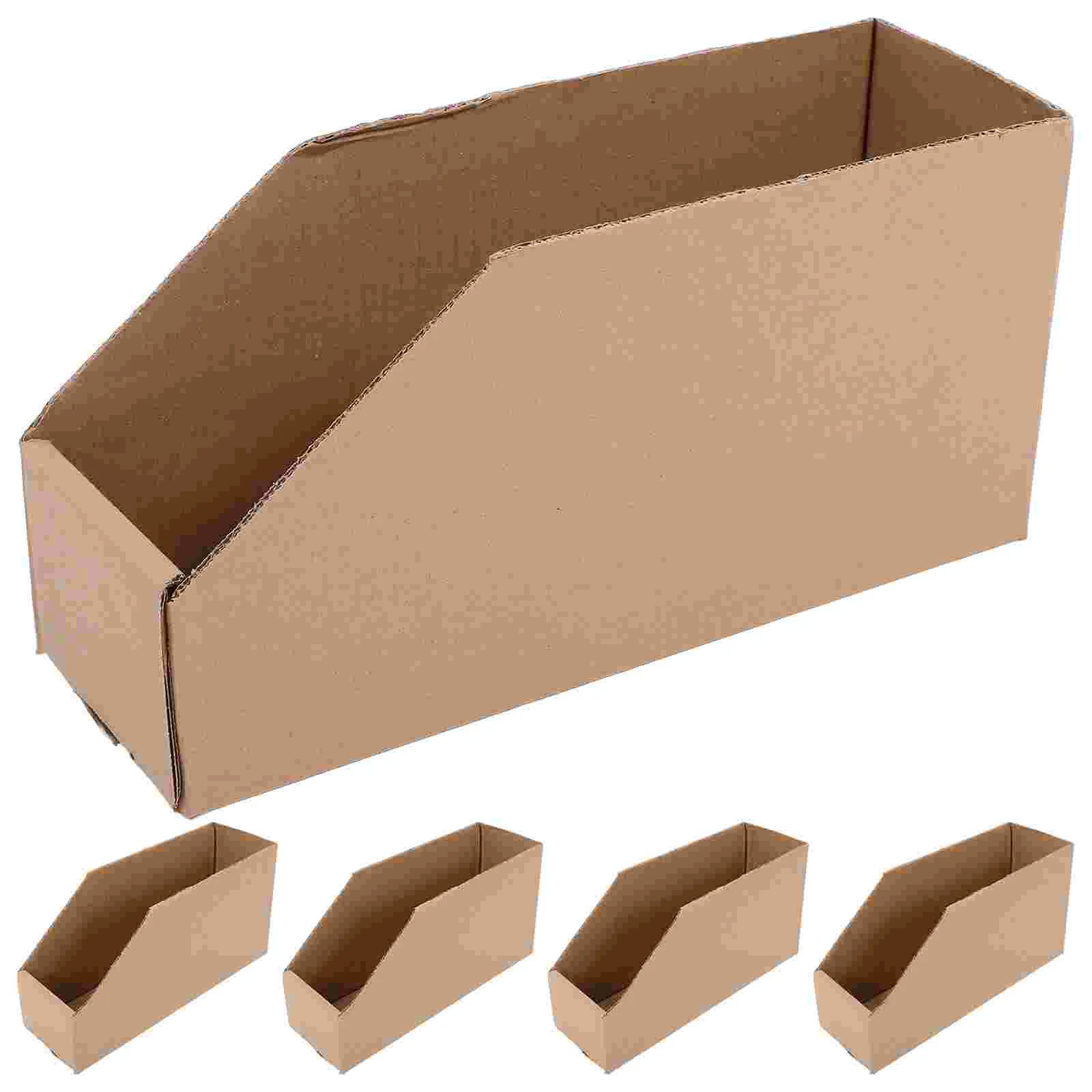 5 Pcs Warehouse Sorting Cartons Boxes for Moving Packaging Shelf Empty Small Business Corrugated Cardboard