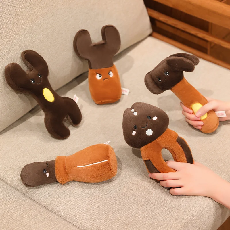 

Simulation Cartoon Tool Hammer Plush Toys Soft Stuffed Funny Doll Creative Lifelike Vise Screwdriver Home Decor for Kids Gifts
