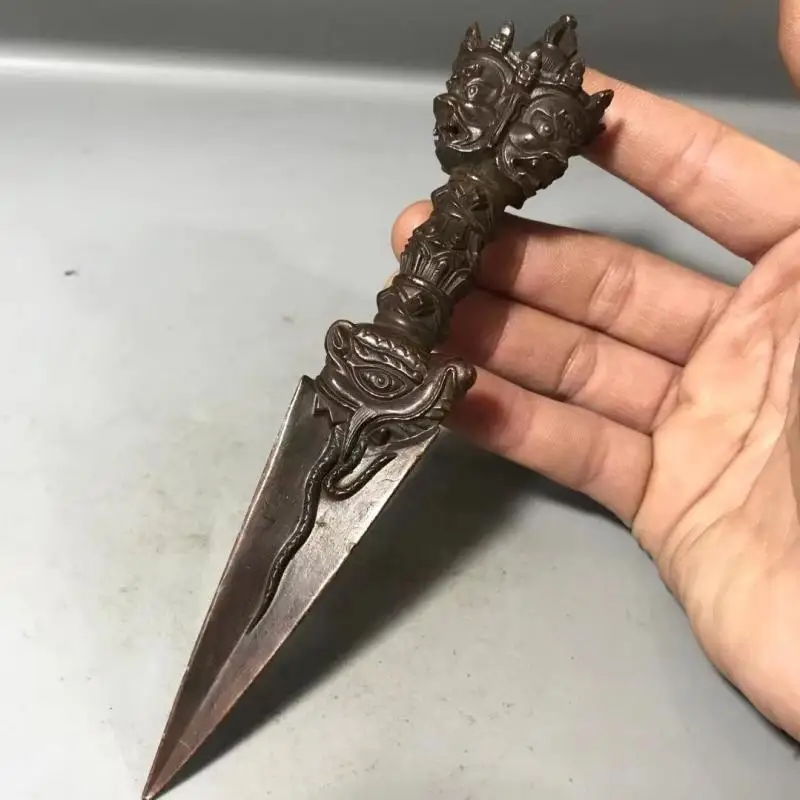 Tibet Tibetan portable Vajra pestle Statue Ornament Home Office Cabinet Deco Desktop Decor Figurines