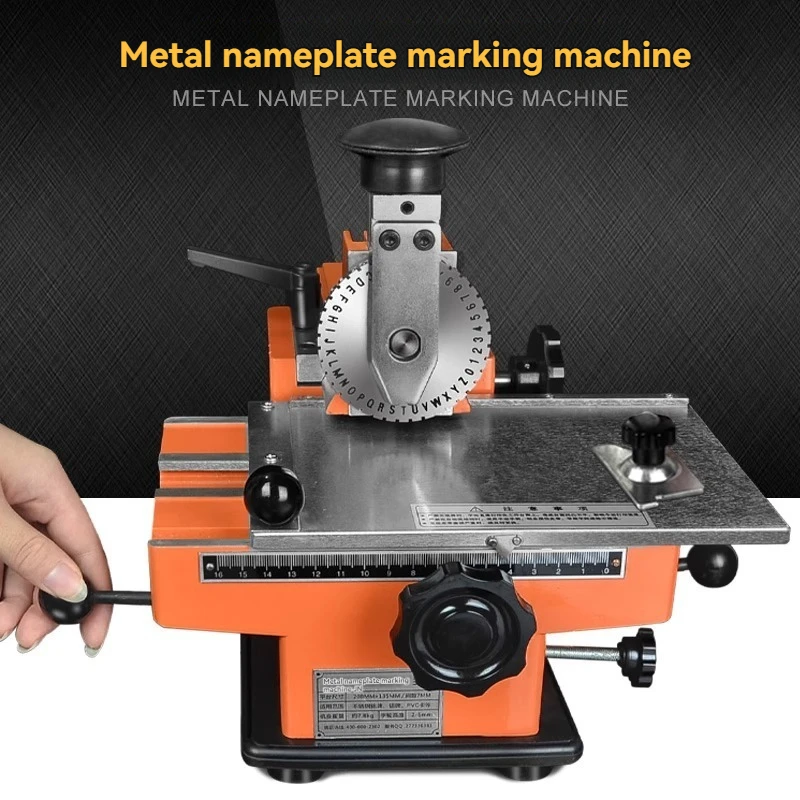 Professional JN-360 Nameplate Marking Machine for Aluminum Steel Wood PVC VIP Card Plastic Thick Paper Engraving Tool