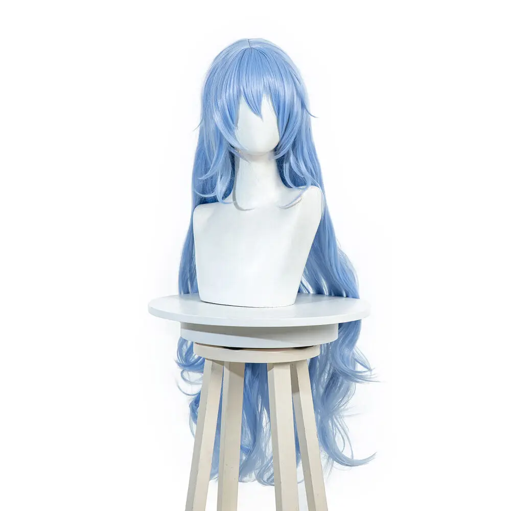 

Ayanami Cosplay Wig 100cm Long Blue Loose Wavy Women Curly Synthetic Wigs