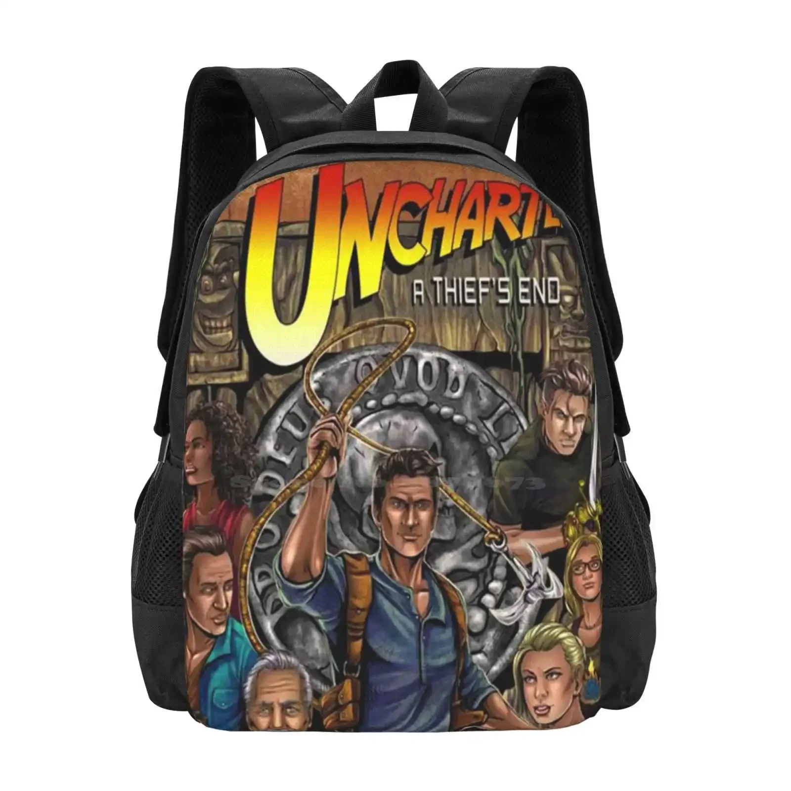 

Fight Uncharted Movie Backpack For Student School Laptop Travel Bag Gaming Gamer Nathan Drake Uncharted Uncharted Uncharted