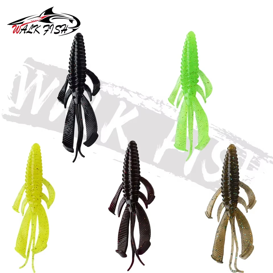 Walk Fish Crazy Flapper Señuelos blandos TPR para lubina - imagen 3