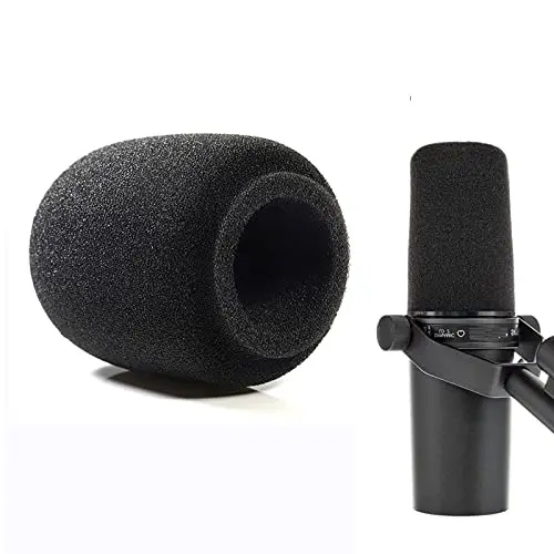 V-MOTA Dustproof Sponge Foam Compatible with Shure SM7B SM27 PGA27 Dynamic Vocal Mic Bundle w/Mic Boom Stand Microphone