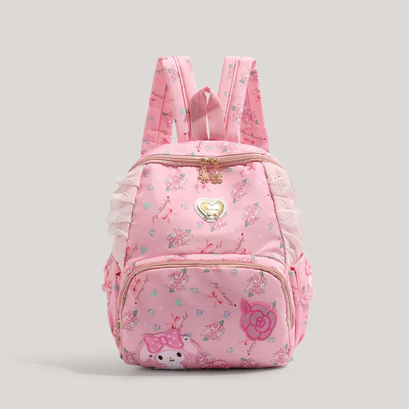 

Sanrio My Melody Sweet Cute Рюкзак с полным принтом Милый дизайн Повседневная сумка на плечо в японском стиле Harajuku Новый универсальный рюкзак