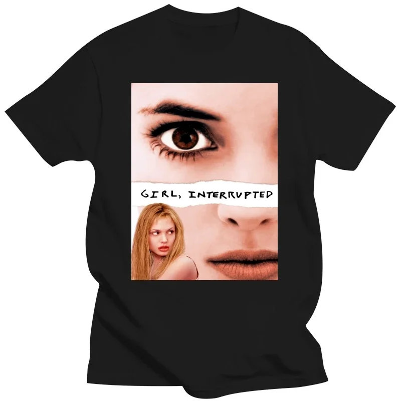 Girl Interrupted Angelina Jolie 90s T-Shirt Men Clothing Graphic T Shirts Oversized Harajuku Summer Funny Style Cotton Fashion