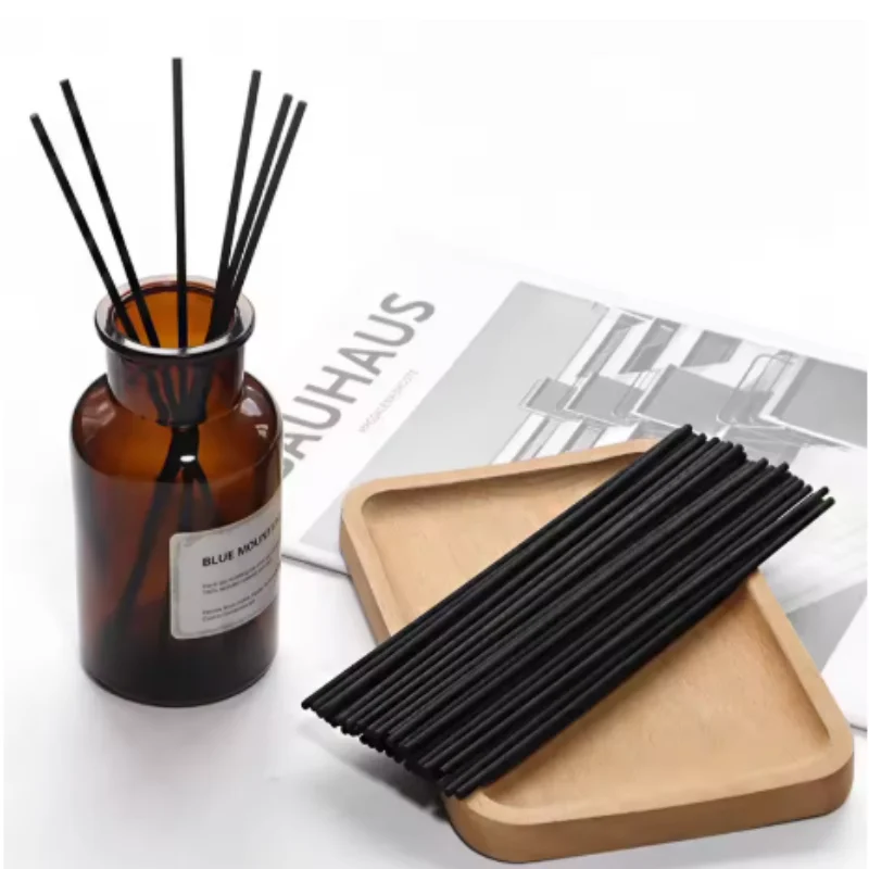 10/30/50pcs Mix Black White Fiber Reed Diffuser Sticks Aromatherapy Replacement Rods for Hotel Office SPA Home Fragrance