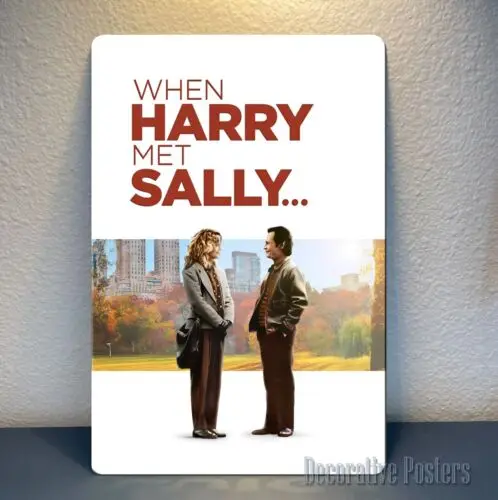 When Met Sally Movie Metal Poster - Collectable Sign 20x30cm 8x12inch-Aluminum