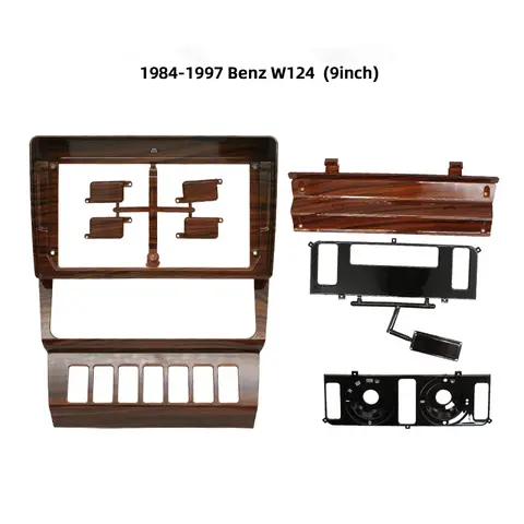 9 Inch Car Radio Fascia For MERCEDES BENZ E class (W124) 1984-1997 Player Audio Frame Dashboard Mount Kit Frame Wire Suit